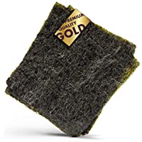 Los mejores  - Reishunger Alga Nori para Sushi en Calidad de Oro 140g (50 Hojas Enteras a 2-8g) - Premium Algas Nori para Maki Sushi…